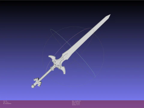 तलवार कला ऑनलाइन एएलओ एक्सकैलिबर 3D प्रिंट मॉडल