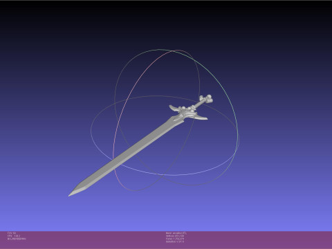 Sword Art Online ALO Excalibur 3Dプリントモデル