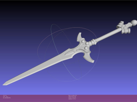 Sword Art Online ALO Excalibur 3Dプリントモデル