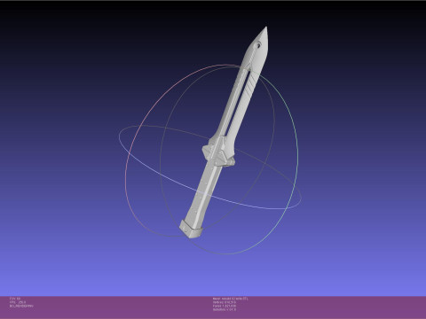 Evangelion Rebuild Unit 2 Prog Knife 3Dプリントモデル