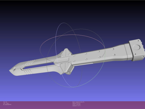 Evangelion Rebuild Unit 2 Prog Knife 3Dプリントモデル