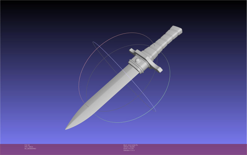 Attack On Titan Lost Girls Mirror Man Knife Modello di stampa 3D .c4d .max .obj .3ds .fbx .stl .blend 