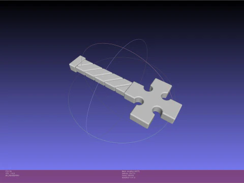炎炎ノ消防隊 エクスカリバーヒルト 3Dプリントモデル