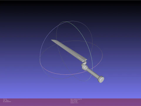 Hellsing Anderson Knife Printable Model 3D Print Model