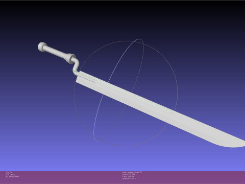 Hellsing Anderson Knife Printable Model 3Dプリントモデル