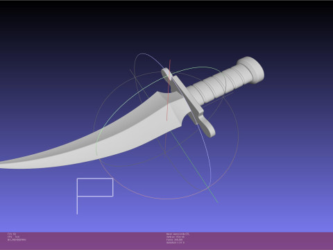 Attack On Titan Kenny Knife 3D Druckmodell
