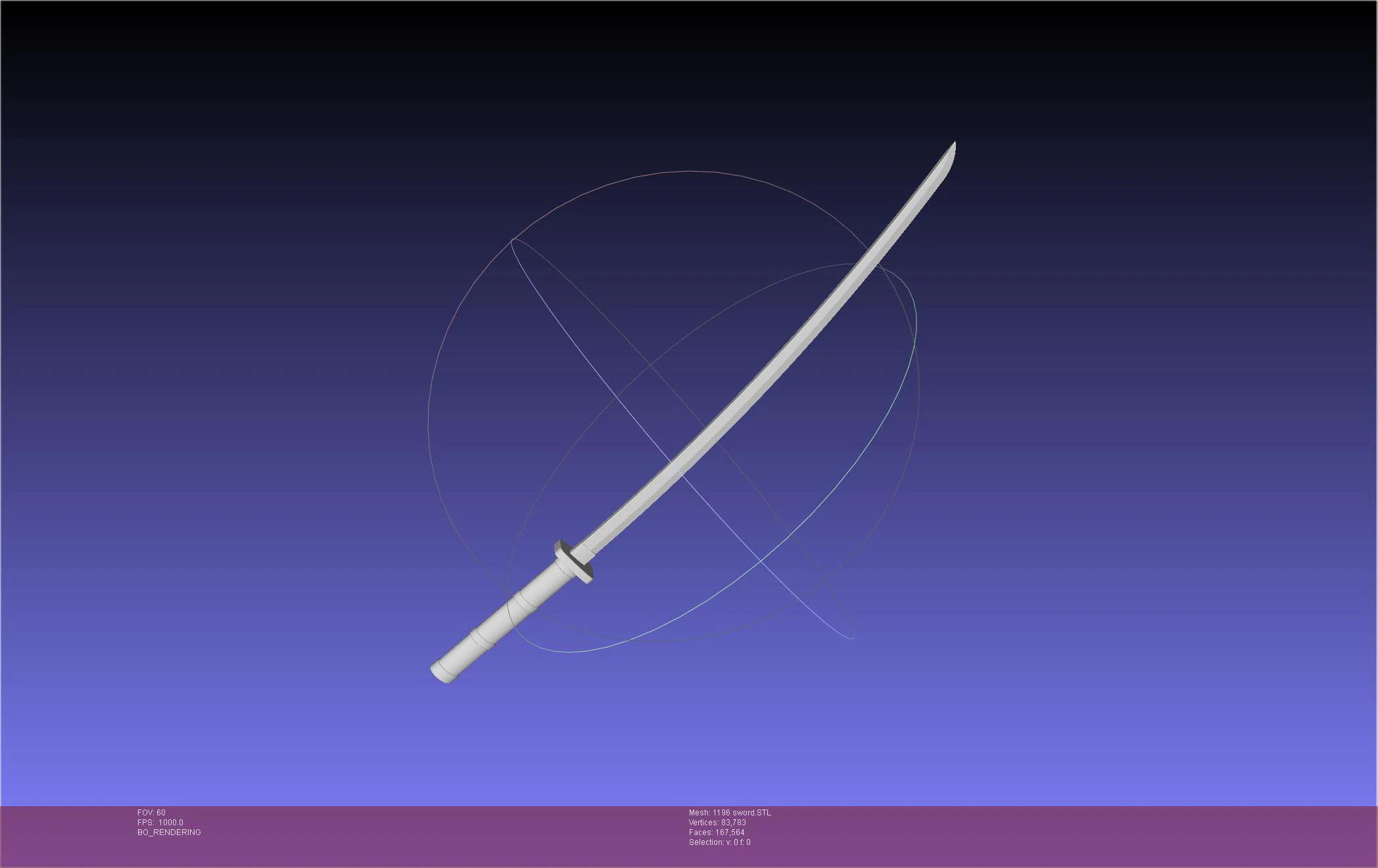 Cells At Work Code Black U-1196 Sword 3D Print Model .c4d .max .obj .3ds .fbx .stl .blend