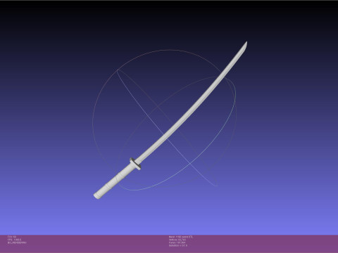 Cells At Work Code Black U-1196 Sword 3D Print Model