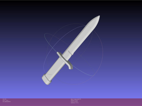 Attack On Titan Marley Military Knife 3D Принт Модель