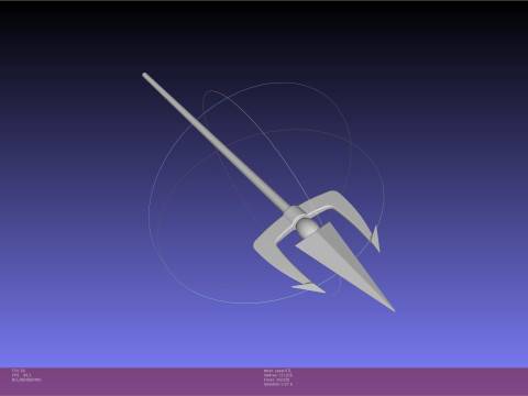 Shugo Chara Dream Trident Printable Stafftip 3Dプリントモデル