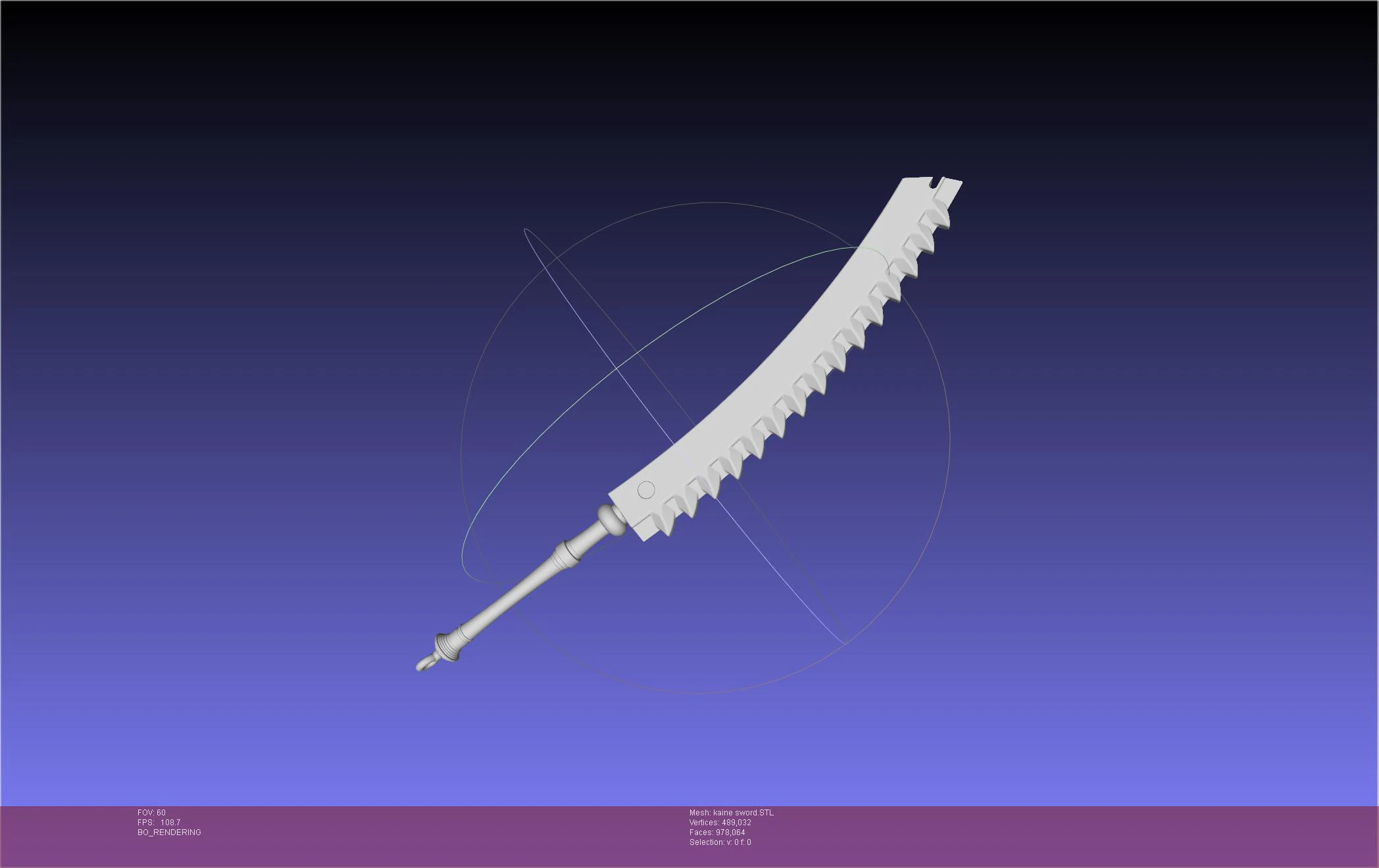NIER Kaine Sword Printable Assembly 3D Print Model .c4d .max .obj .3ds .fbx .stl .blend