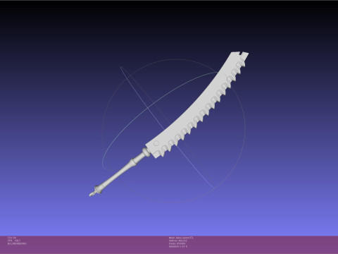 NIER Kaine Sword Printable Assembly 3D प्रिंट मॉडल