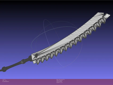 NIER Kaine Sword Printable Assembly 3D Print Model