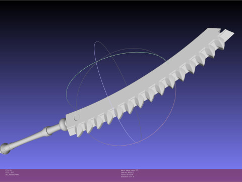 NIER Kaine Sword Printable Assembly 3D 프린트 모델