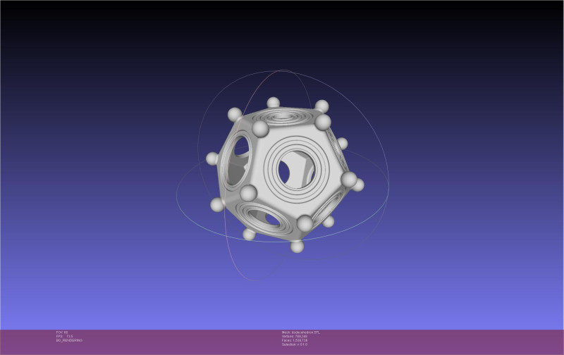 Roman Dodecahedron 3D Print Model .c4d .max .obj .3ds .fbx .stl .blend 