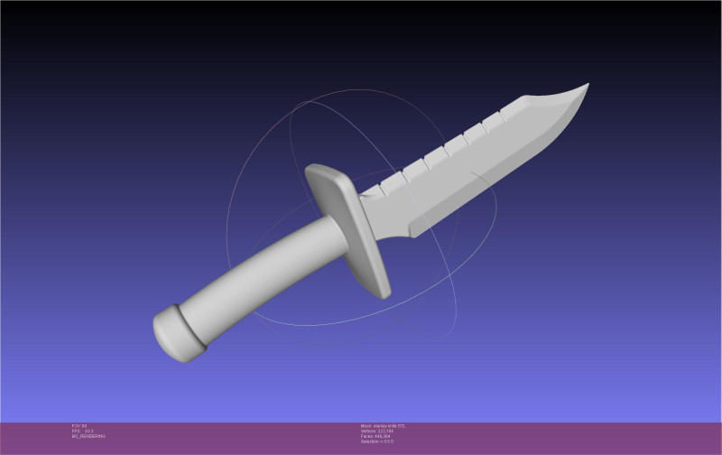 Dr Stone Stanley Knife 3Dプリントモデル .c4d .max .obj .3ds .fbx .stl .blend 