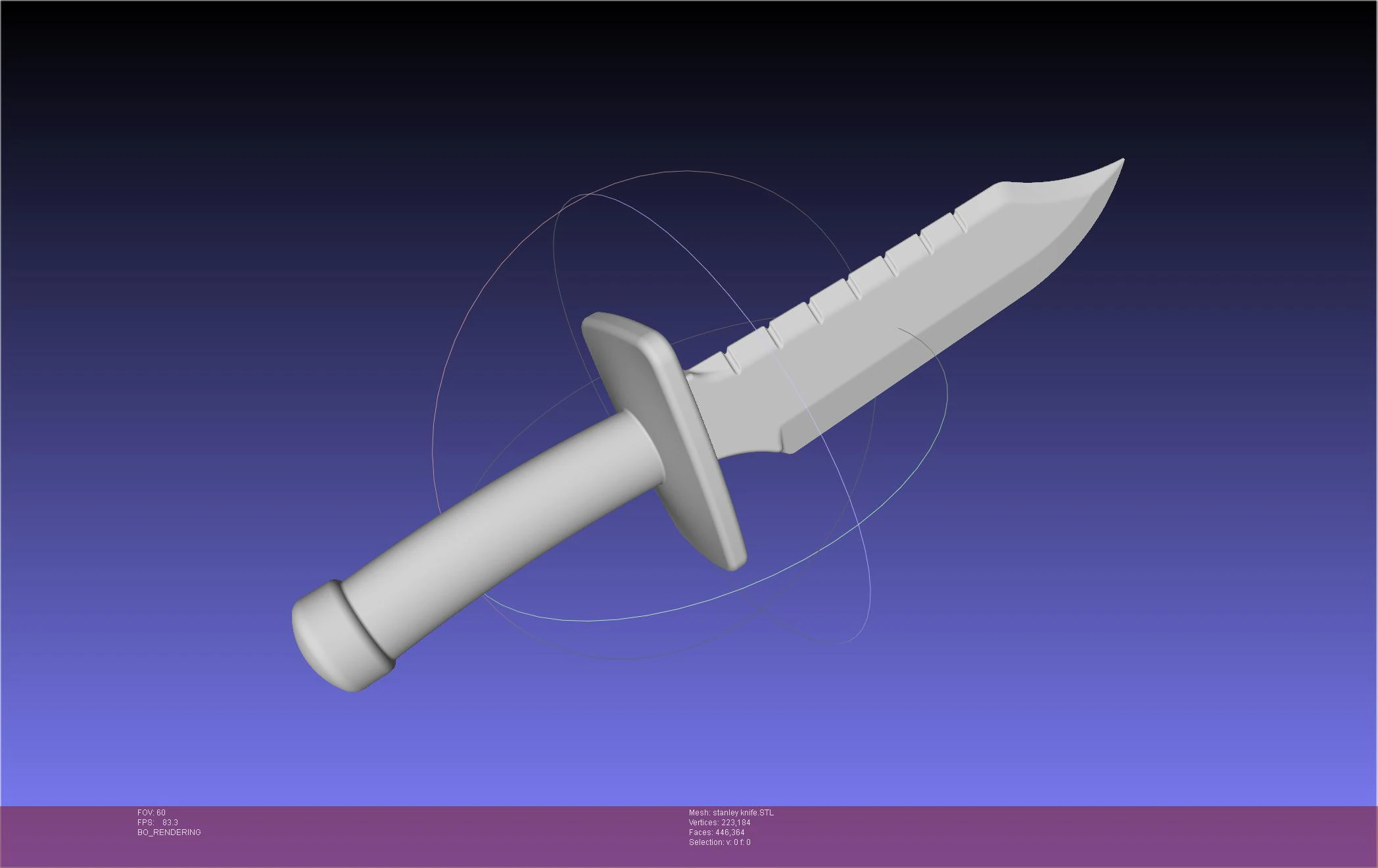 Dr Stone Stanley Knife 3D Print Model .c4d .max .obj .3ds .fbx .stl .blend 