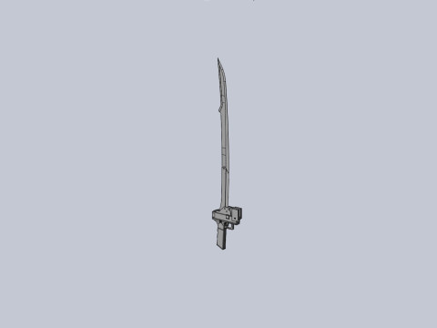RWBY Blake Sword Gambol Shroud 3D 프린트 모델