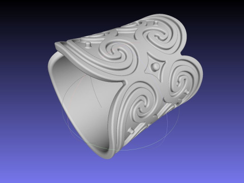 How To Train Your Dragon Patterned Wedding Bracelet 3D 프린트 모델