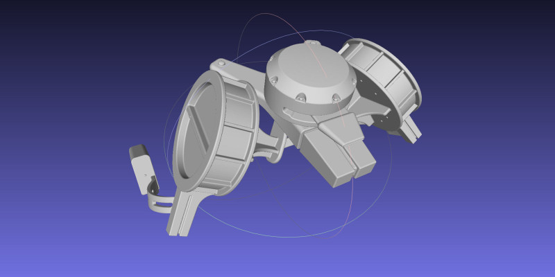Attack On Titan Season 4 Gear Hip Part 3D-printmodel .c4d .max .obj .3ds .fbx .stl .blend 