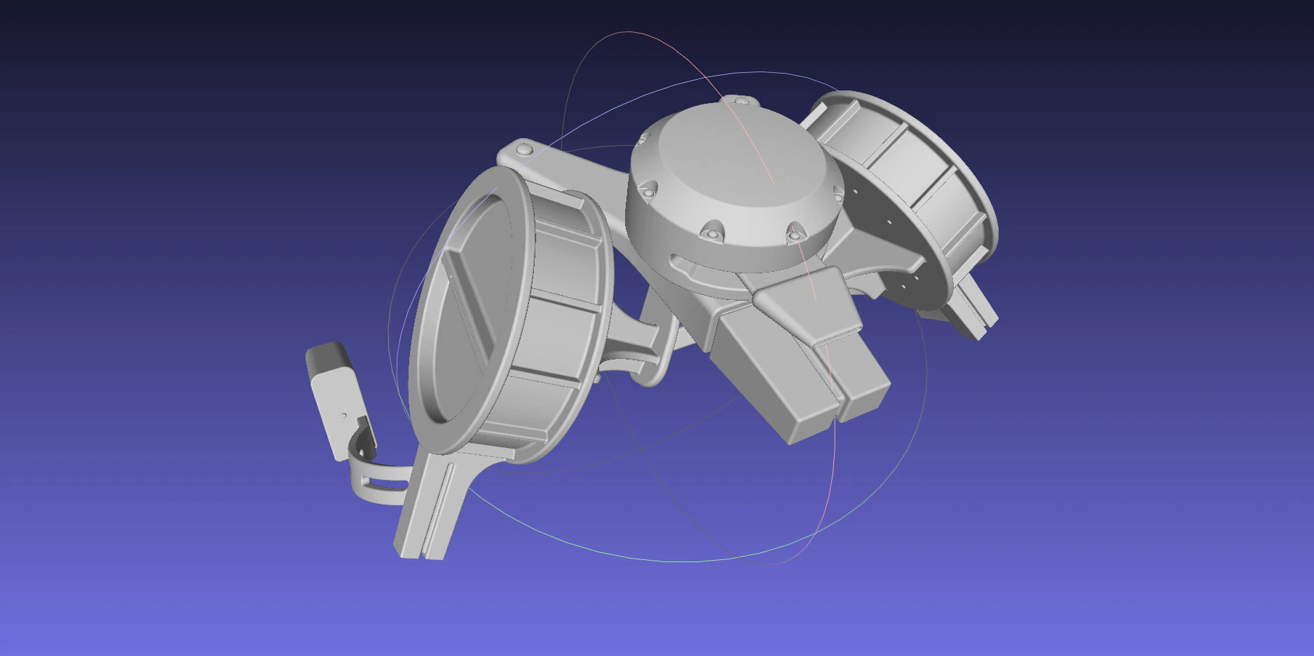 Attack On Titan Season 4 Gear Hip Part 3D Print Model .c4d .max .obj .3ds .fbx .stl .blend 