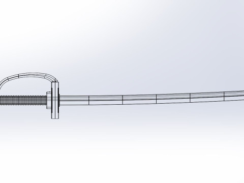 One Piece Shanks Sword Printable Assembly 3D Принт Модель