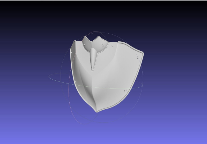 Shield Hero Armor Chestplate 3D प्रिंट मॉडल .c4d .max .obj .3ds .fbx .stl .blend