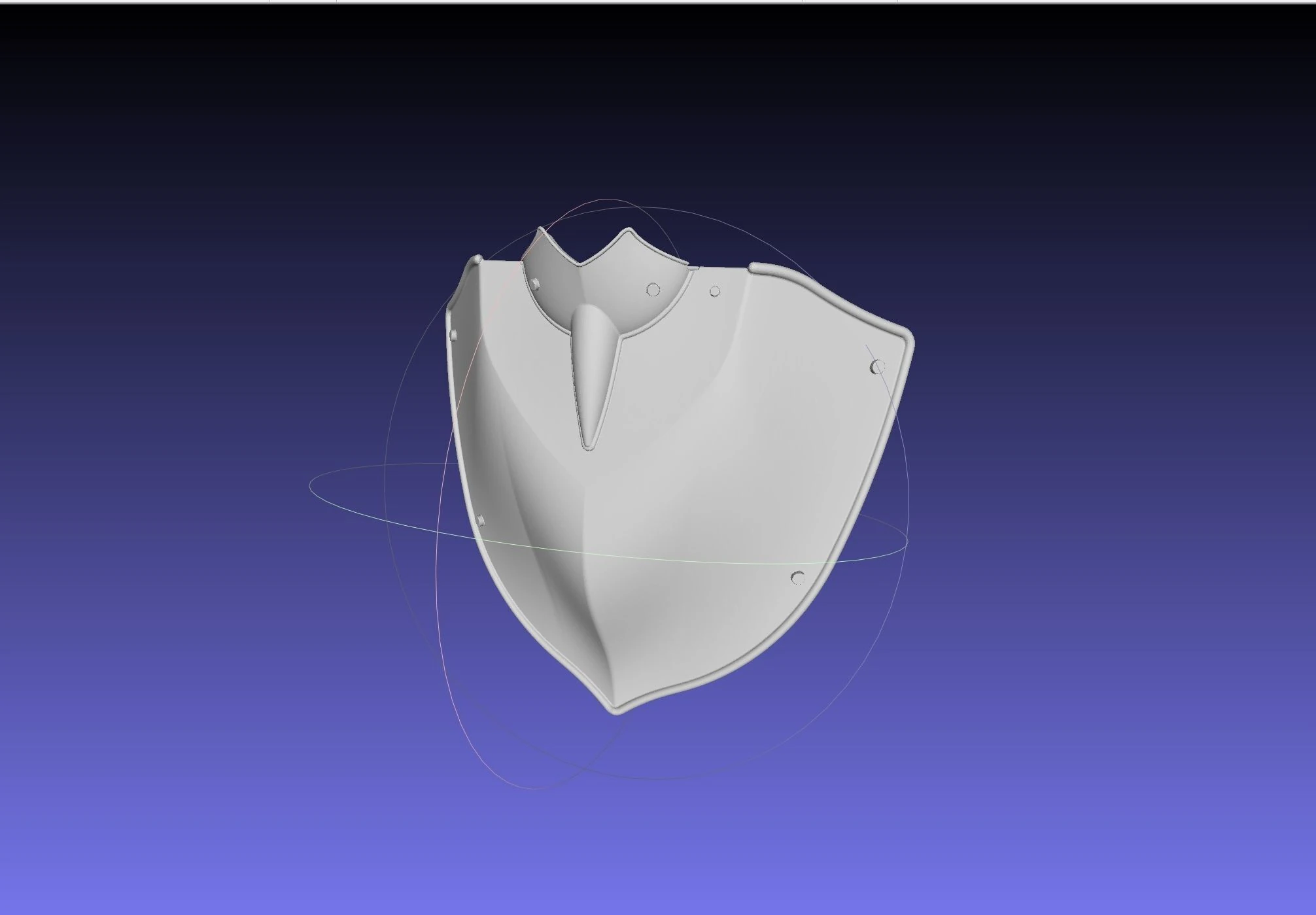 Shield Hero Armor Chestplate 3D Print Model .c4d .max .obj .3ds .fbx .stl .blend 
