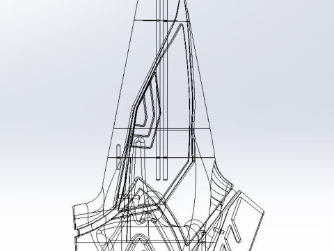 Kill La Kill Junketsu Shoulder Printable Assembly Model Cetak 3D