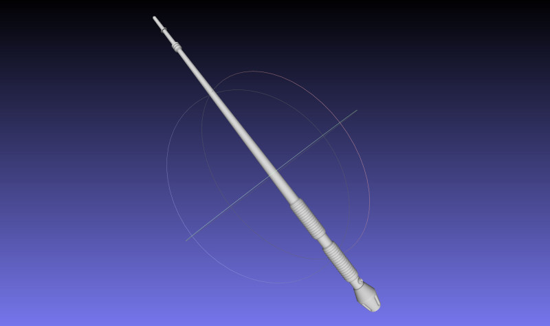 Star Wars Imperial Royal Guards Staff Prinable Assembly 3D 打印模型 .c4d .max .obj .3ds .fbx .stl .blend 