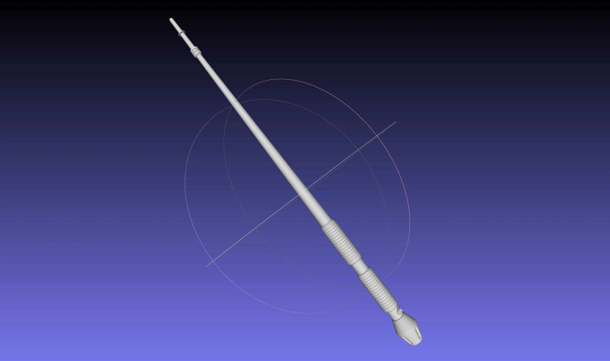 Star Wars Imperial Royal Guards Staff Prinable Assembly 3D Print Model .c4d .max .obj .3ds .fbx .stl .blend 