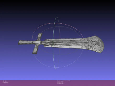 Black Clover Demon Destroyer Sword Printable Assembly 3D Print Model