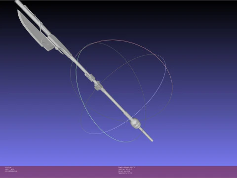 Assemblaggio dell'ascia vibrante di Star Wars Modello di stampa 3D