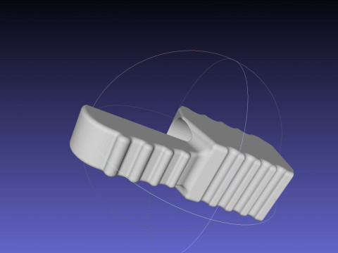 Star Wars Vibro Axe Assembly Model Cetak 3D