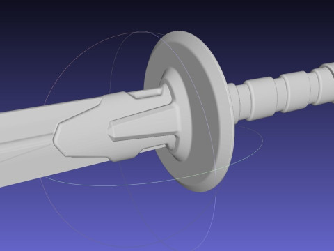 3D-Printable Asterisk War Toudou Sword And Sheath Cosplay Props Modelo de Impressão 3D