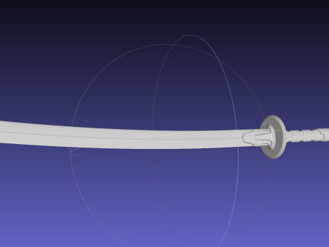 3D-Printable Asterisk War Toudou Sword And Sheath Cosplay Props 3D 打印模型