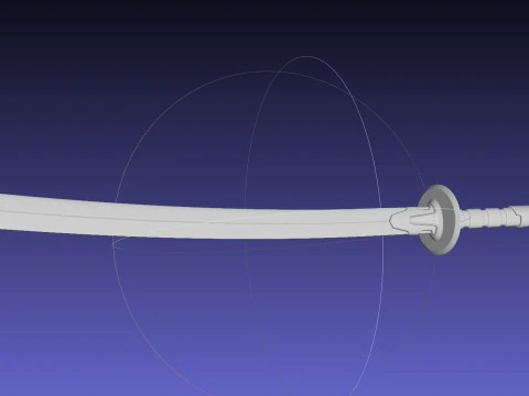 3D-Printable Asterisk War Toudou Sword And Sheath Cosplay Props 3D Print Model