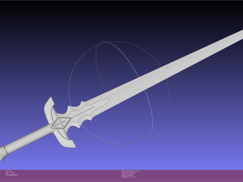 Fate Astolfo Sword Printable Assembly 3Dプリントモデル