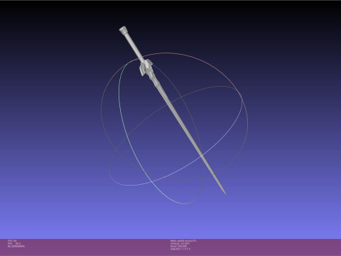 Fate Astolfo Sword Printable Assembly 3Dプリントモデル