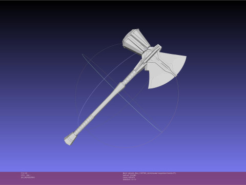 Asgardian Handle Stormbreaker Assembly 3D Print Model
