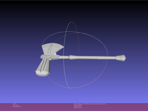 Asgardian Handle Stormbreaker Assembly 3D Print Model