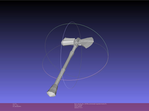 Asgardian Handle Stormbreaker Assembly 3D Print Model
