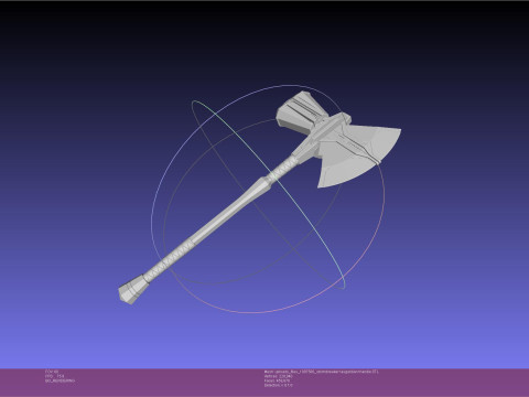 Asgardian Handle Stormbreaker Assembly 3D Print Model