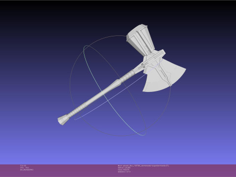 Asgardian Handle Stormbreaker Assembly 3D Print Model