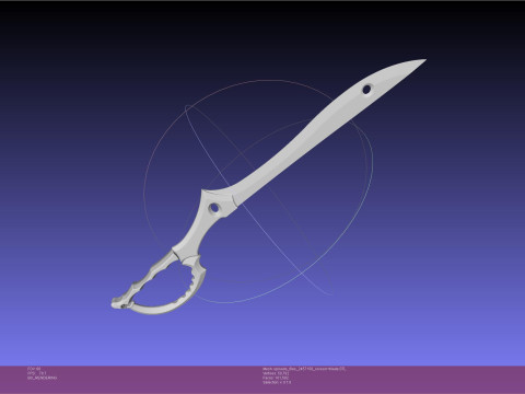 Kill La Kill Ryuko Scissor Blade Printable Assembly 3D Print Model