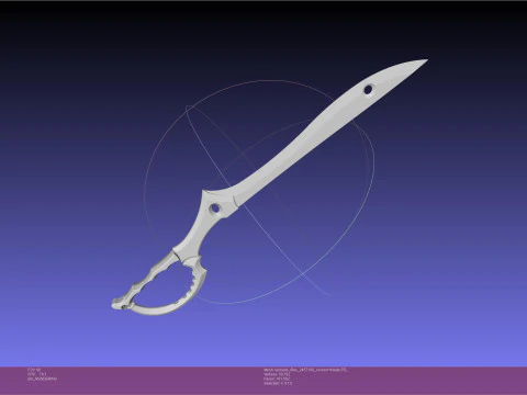 킬라킬 류코 가위 블레이드 인쇄용 어셈블리 3D 프린트 모델