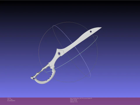 Kill La Kill Ryuko Scissor Blade Printable Assembly 3D Print Model