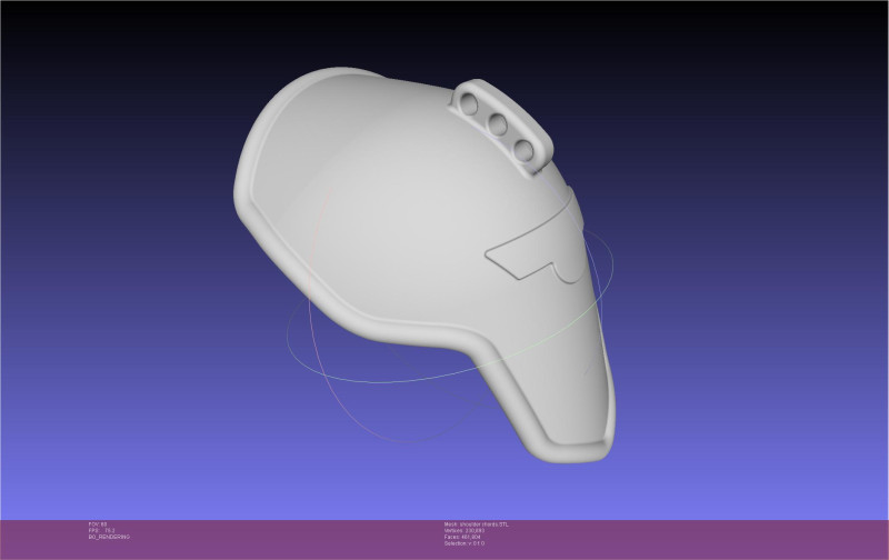 Kaiju No 8 Formal Uniform Shoulderplate 3D 打印模型 .c4d .max .obj .3ds .fbx .stl .blend 