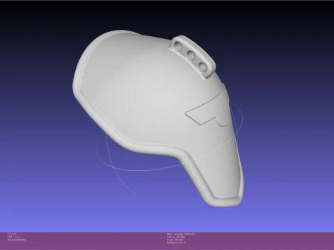 Kaiju No 8 正式制服肩甲 3D 打印模型