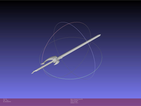 Solo Leveling Cha Hae-In Sword Anime Version 3D Print Model